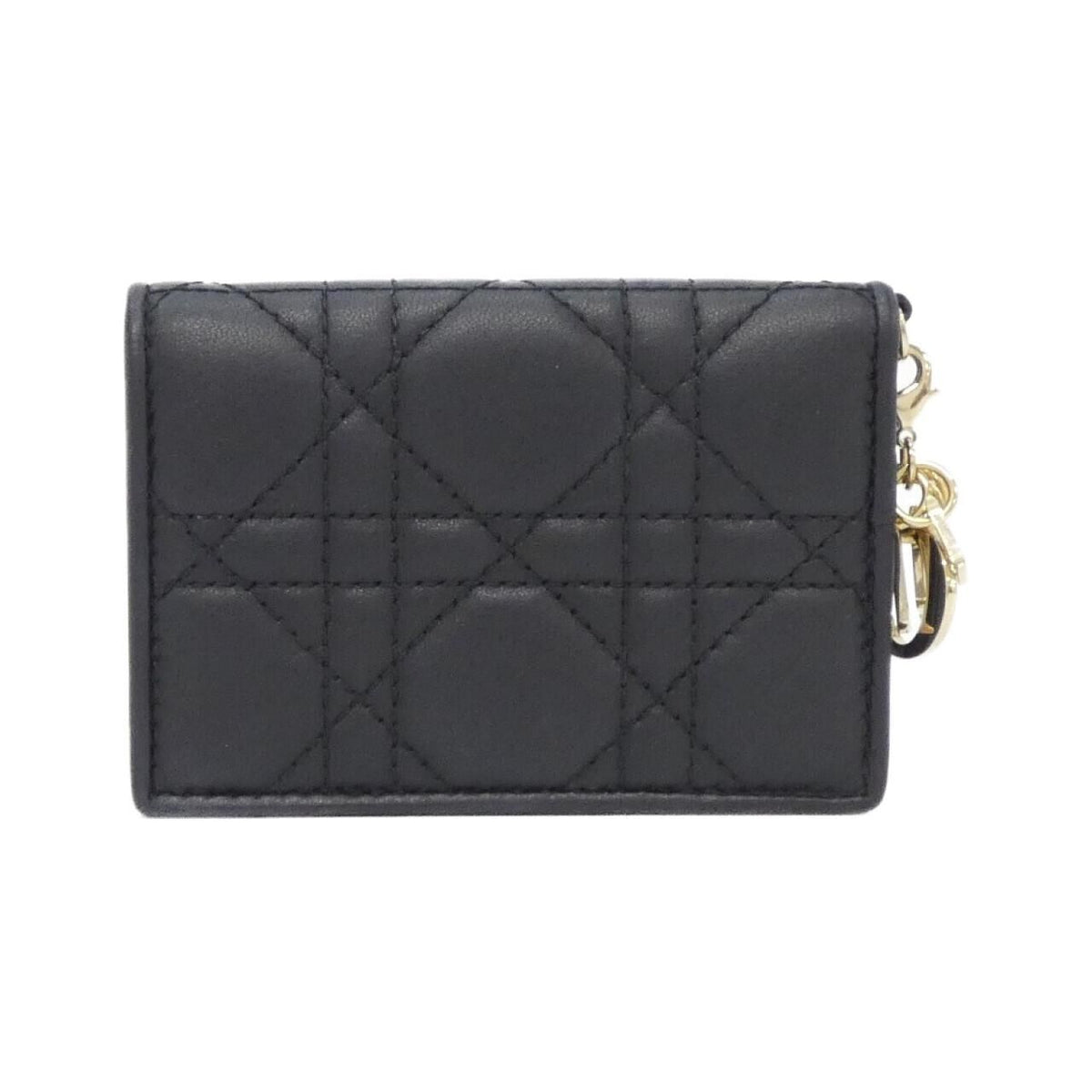 Christian Dior Lady Dior Bloom Leather Card Holder