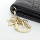 Christian Dior Lady Dior Bloom Leather Card Holder
