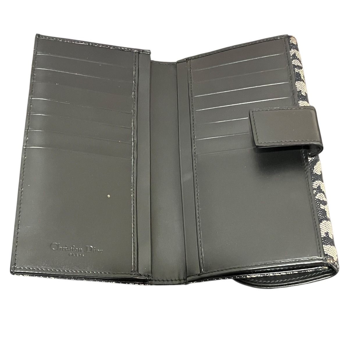 Christian Dior Trotter Canvas Long Wallet