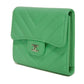 CHANEL Classic Caviar Skin Small Flap Wallet