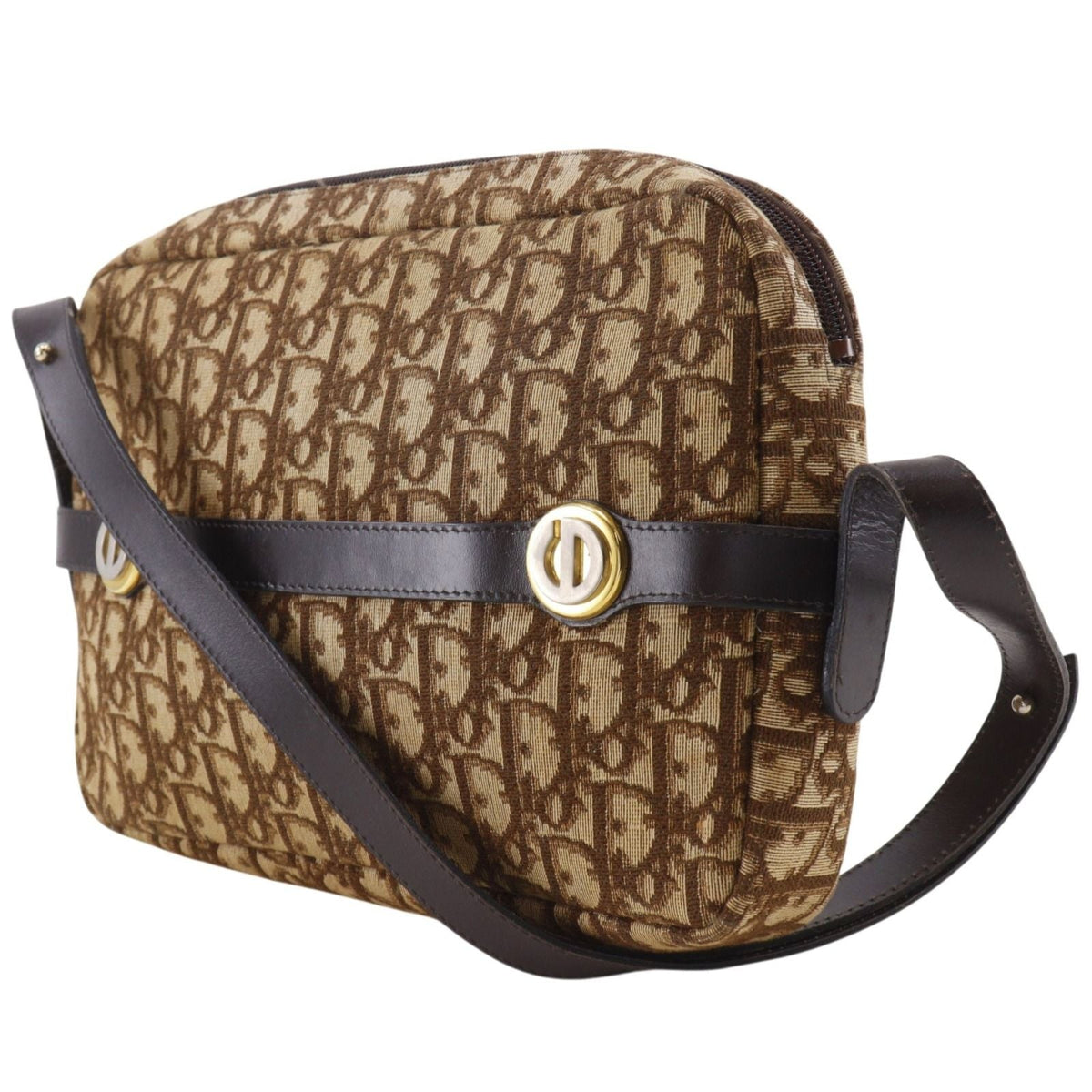 Christian Dior Trotter Canvas Shoulder Bag