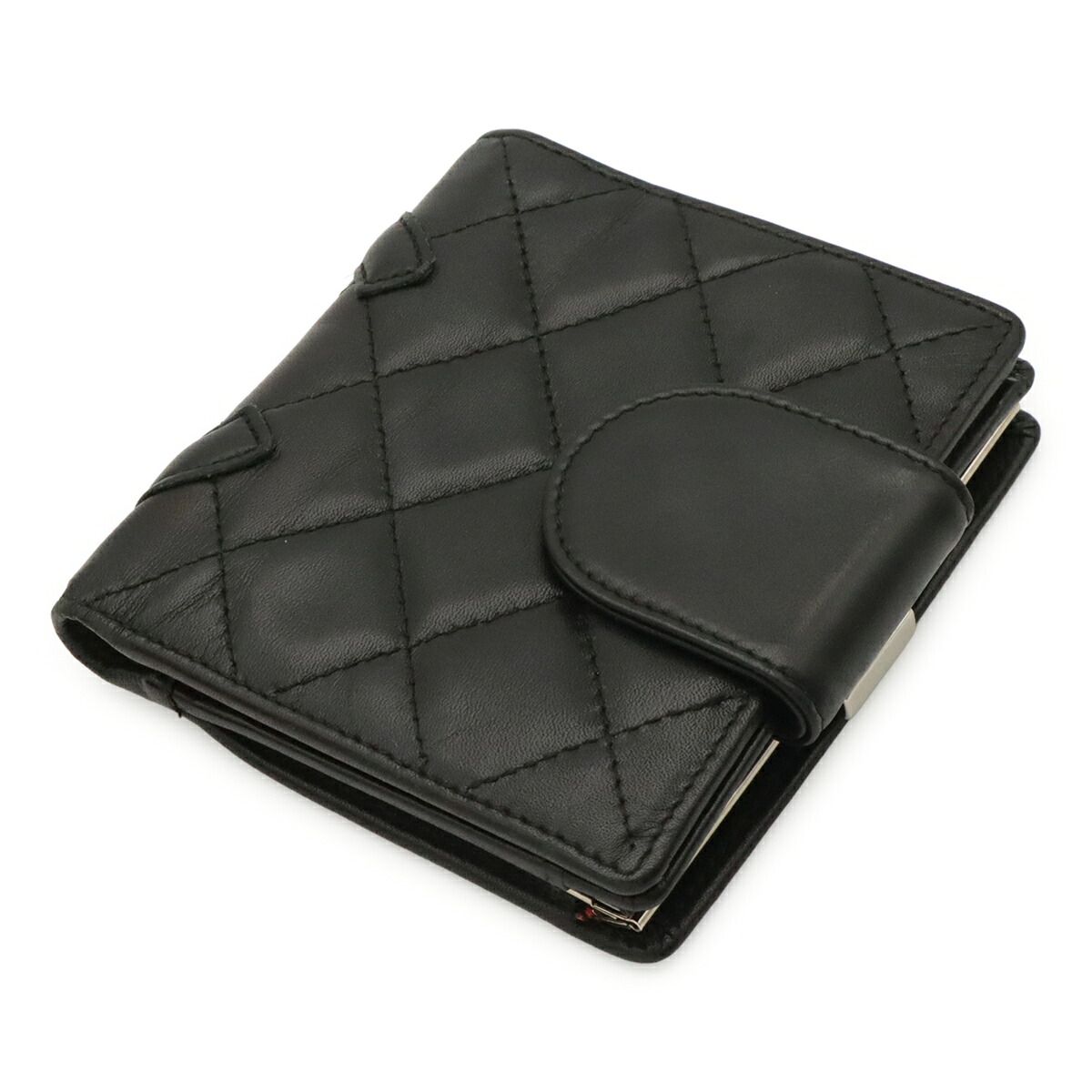 Chanel Cambon Line Soft Calffold Wallet