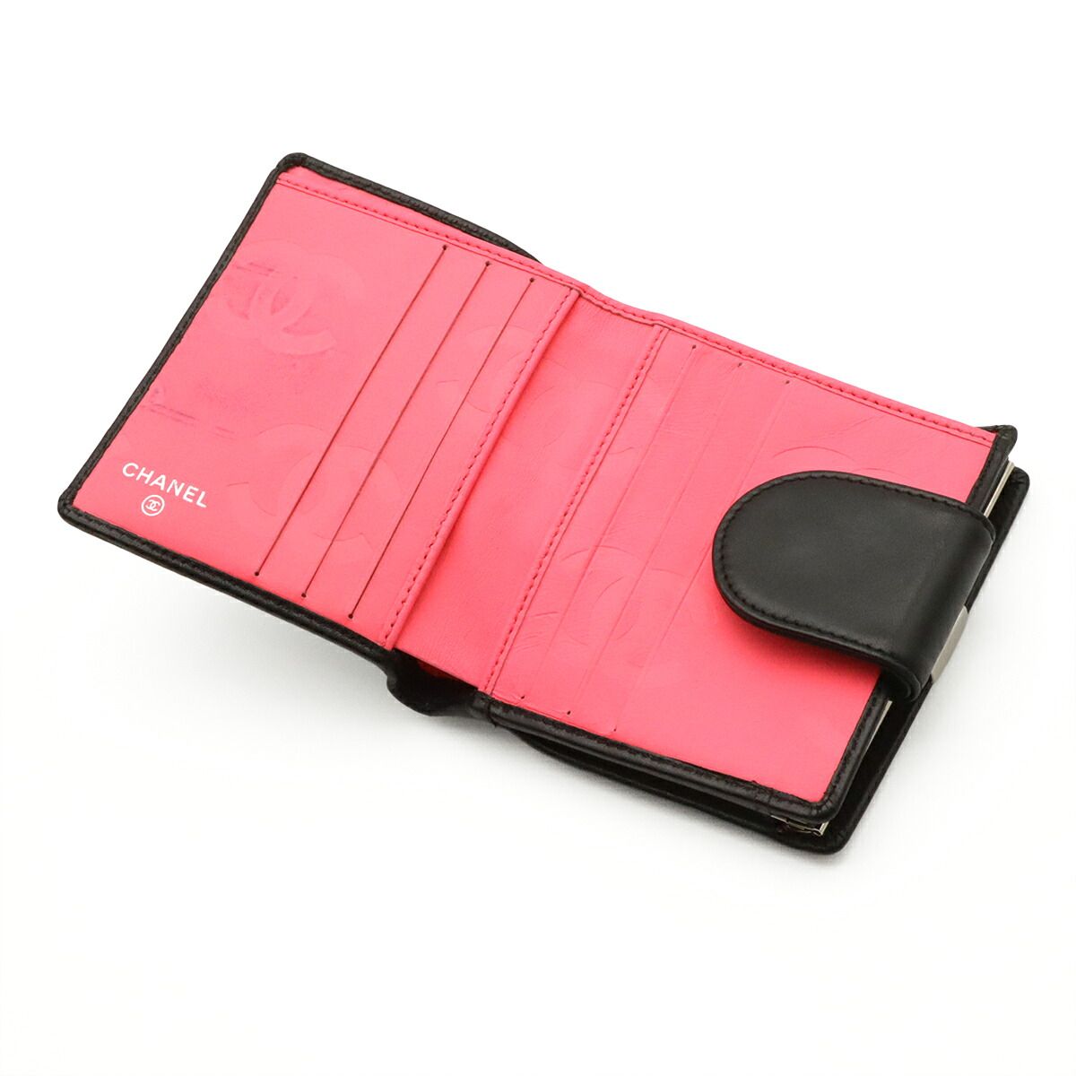 Chanel Cambon Line Soft Calffold Wallet