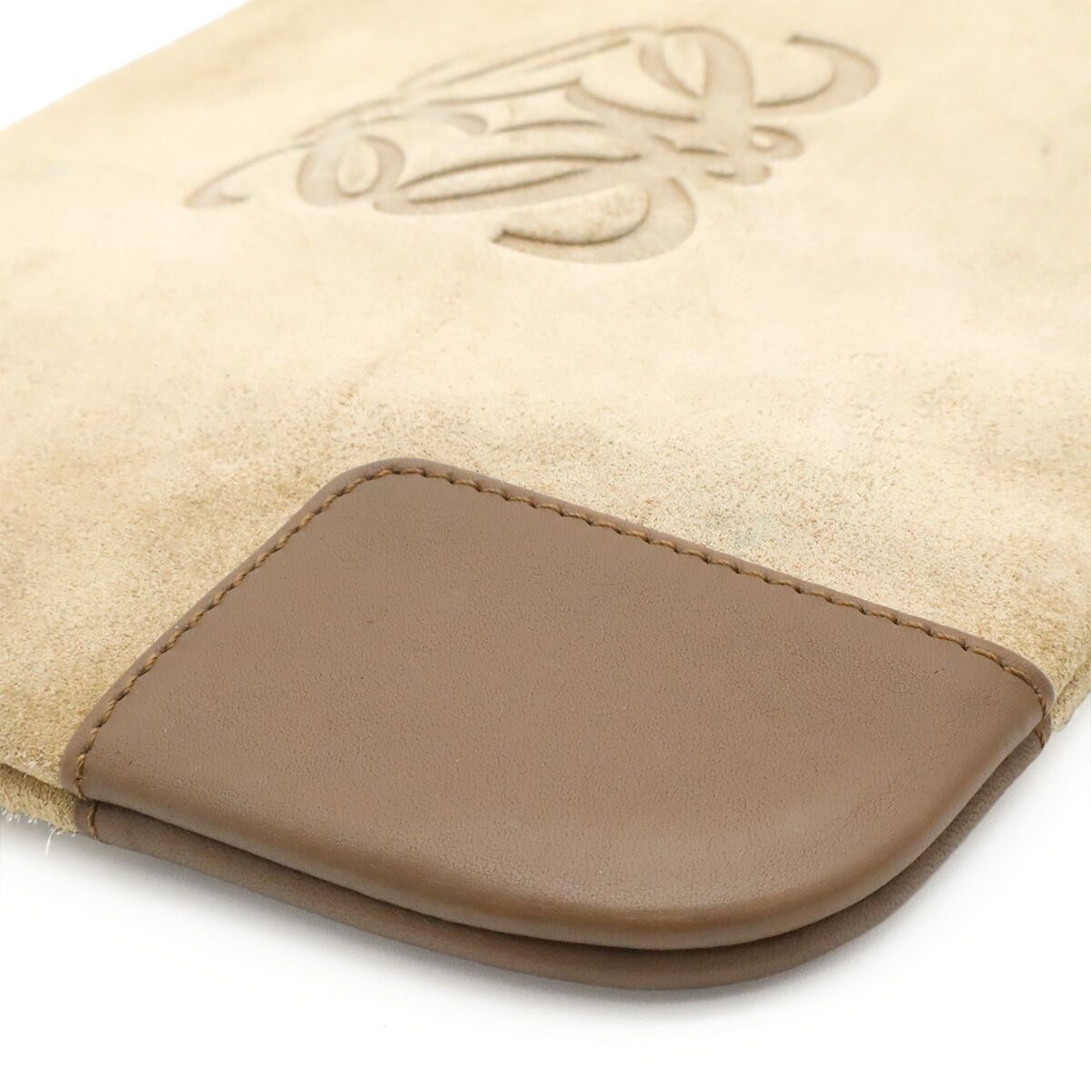 Loewe Anagram Suede Leather Shoulder Bag