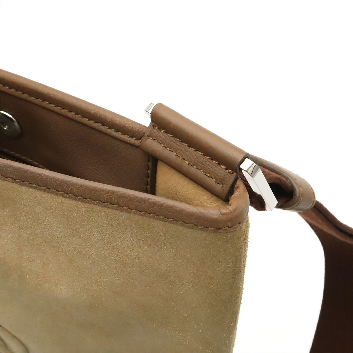 Loewe Anagram Suede Leather Shoulder Bag