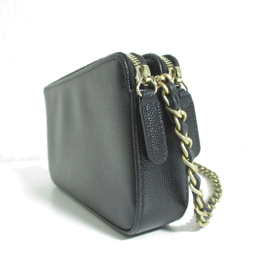 Chanel Deauville Caviar Chain Wallet
