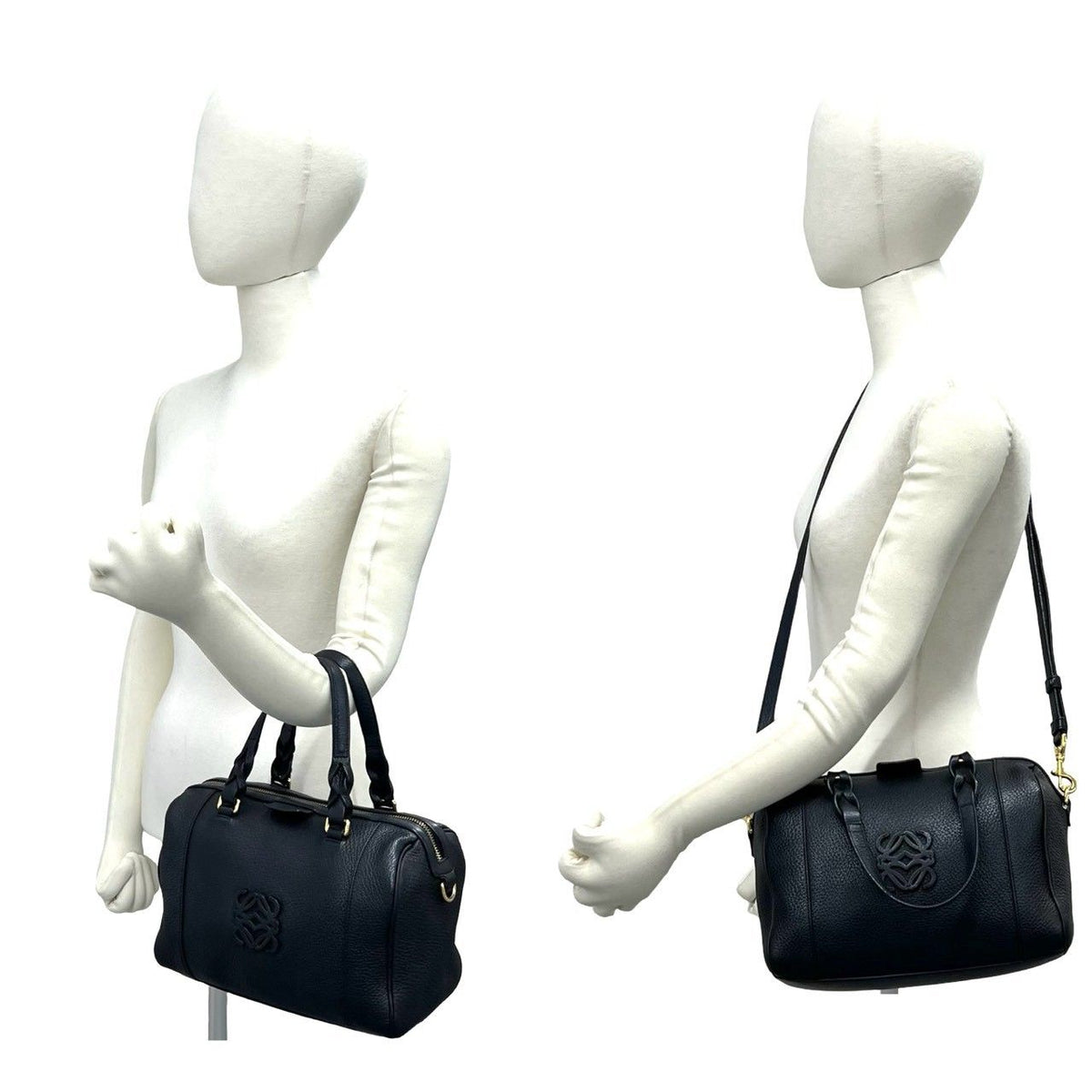 Loewe Leather 2way Boston Bag