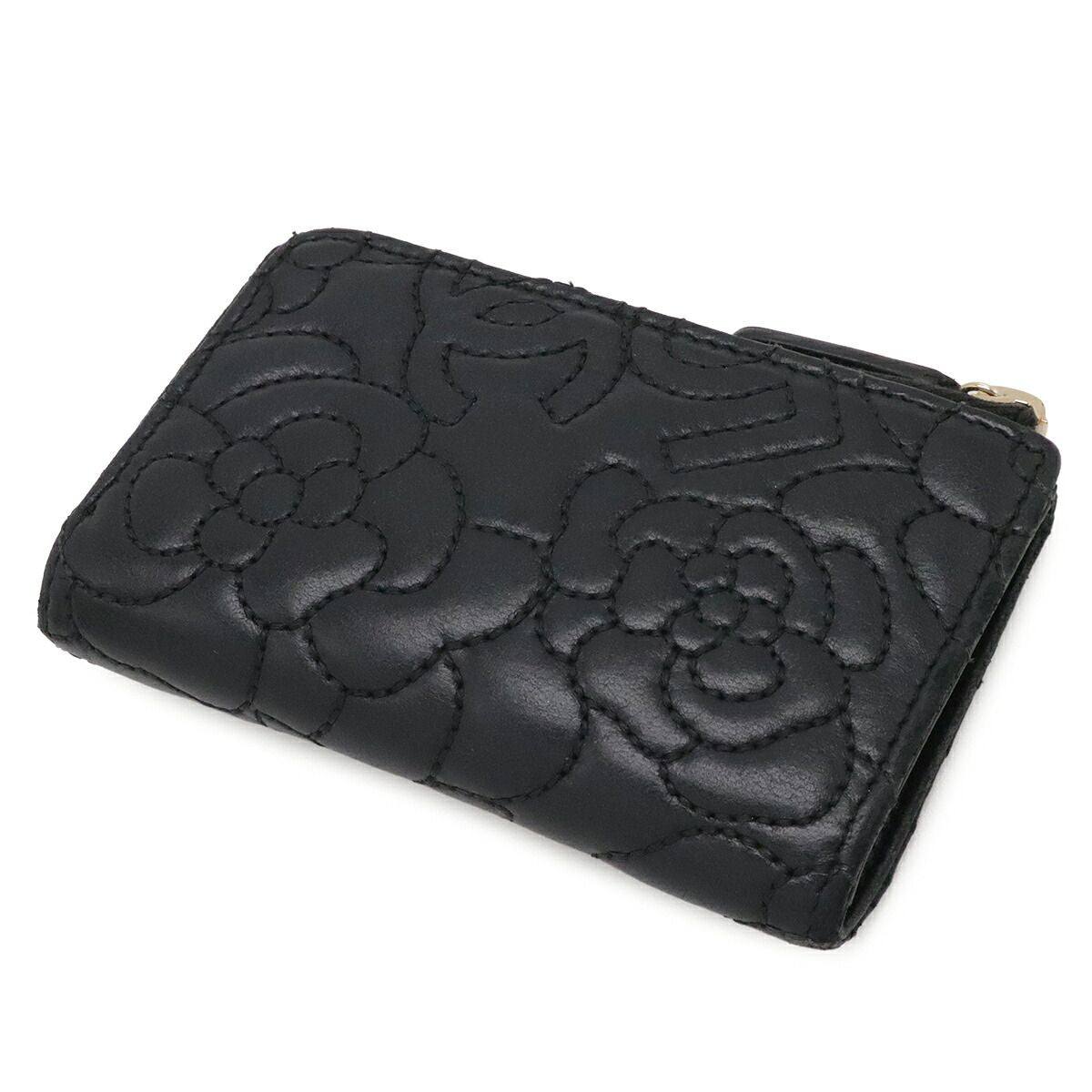 Chanel Camellia Lambskin Coin Purse