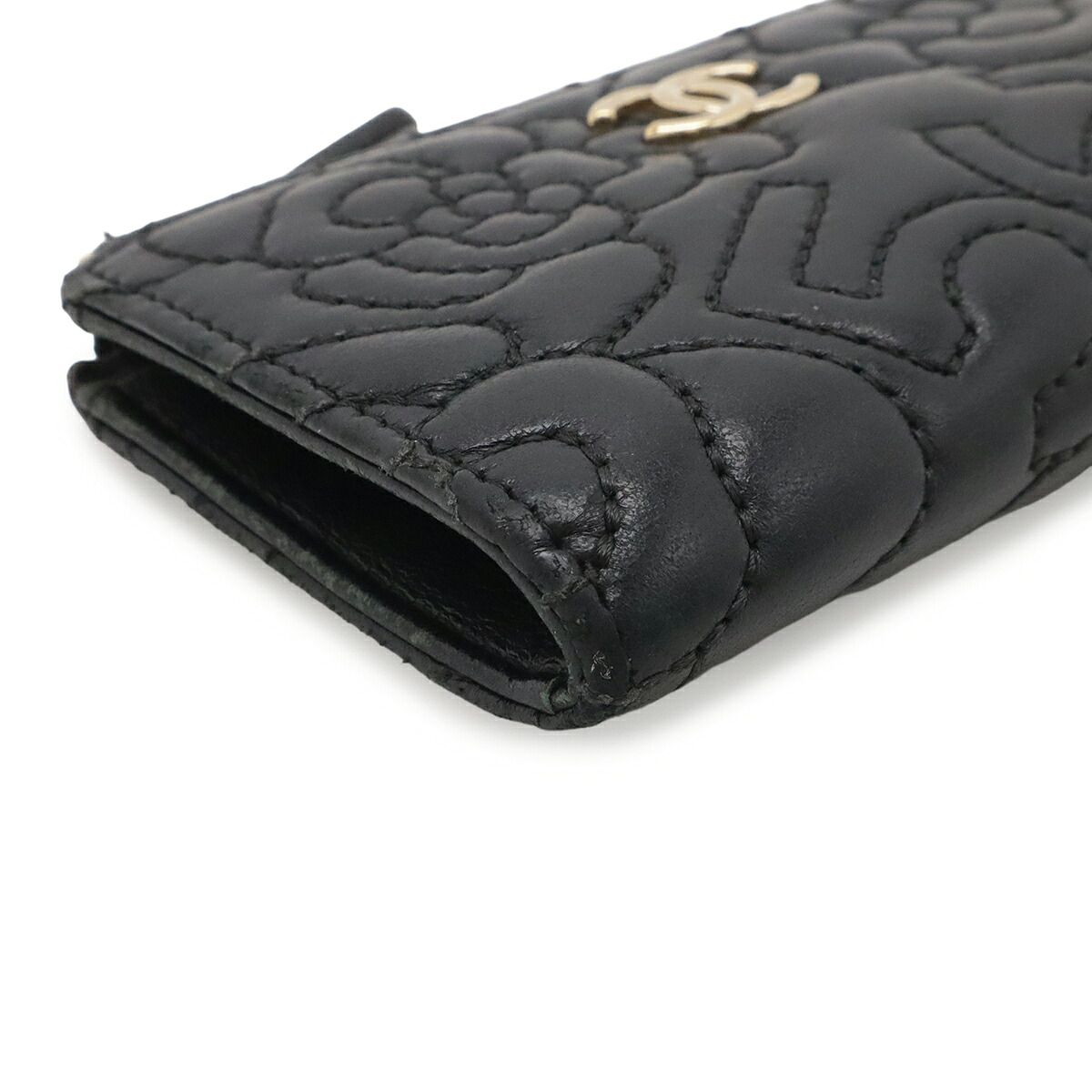 Chanel Camellia Lambskin Coin Purse