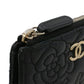 Chanel Camellia Lambskin Coin Purse