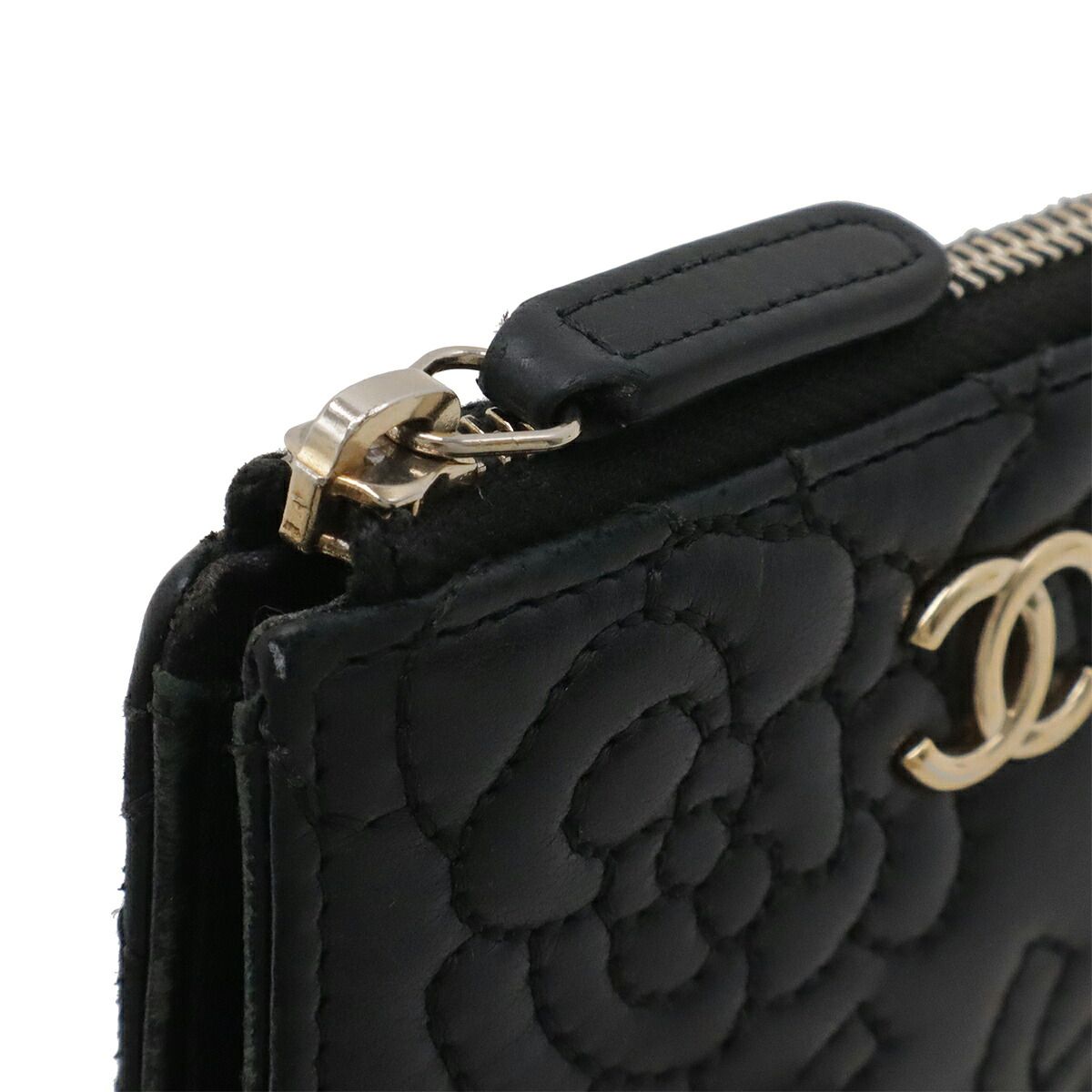 Chanel Camellia Lambskin Coin Purse