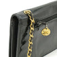 Chanel Coco Mark Patent Leather Chain Wallet Shoulder Bag