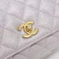 Chanel Coco Handle Metallic Caviar Skin Handbag
