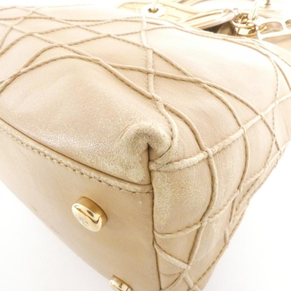 Christian Dior Granville Leather Handbag
