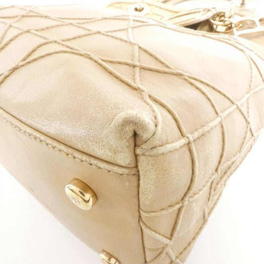 Christian Dior Granville Leather Handbag