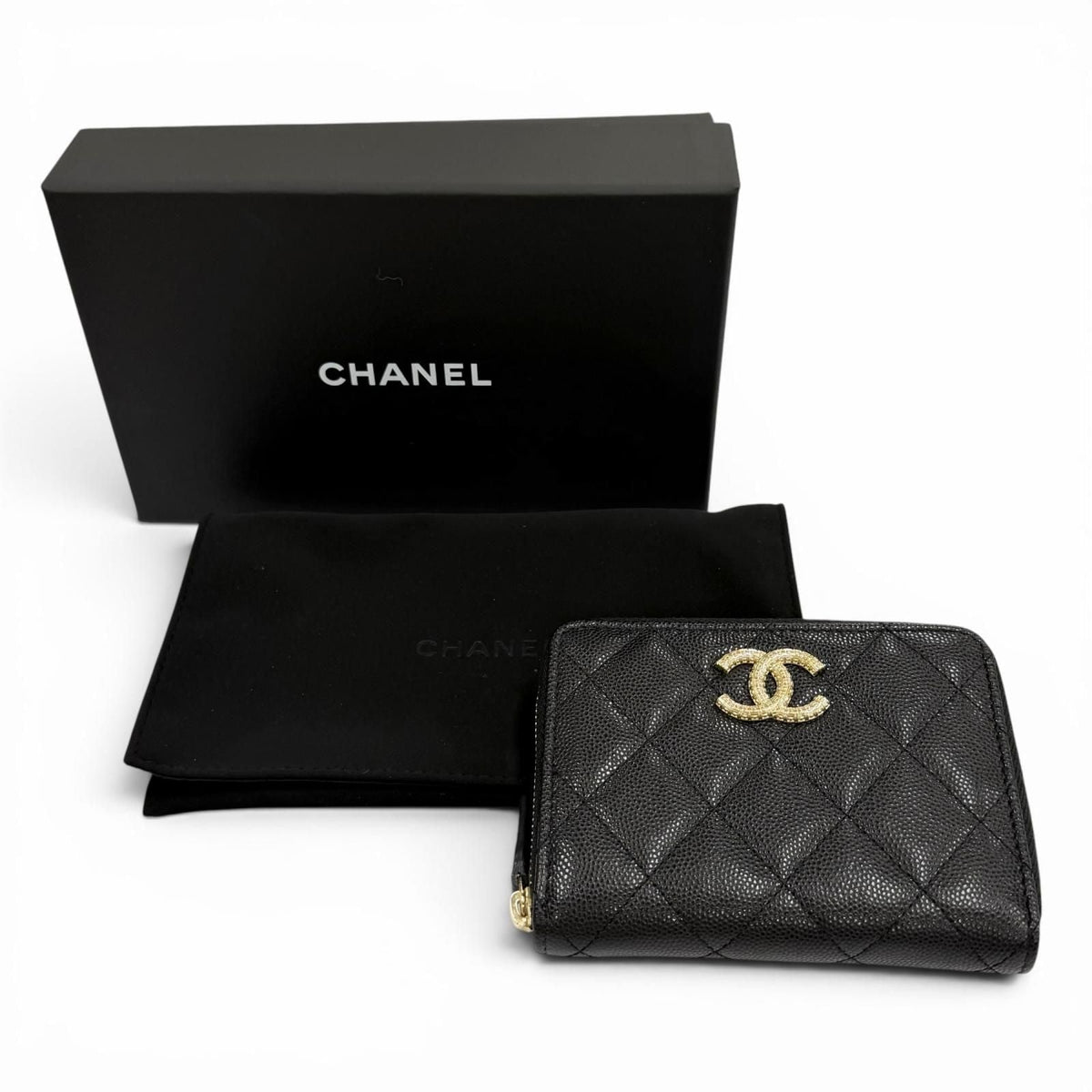 Chanel Caviar Leather Bifold Wallet
