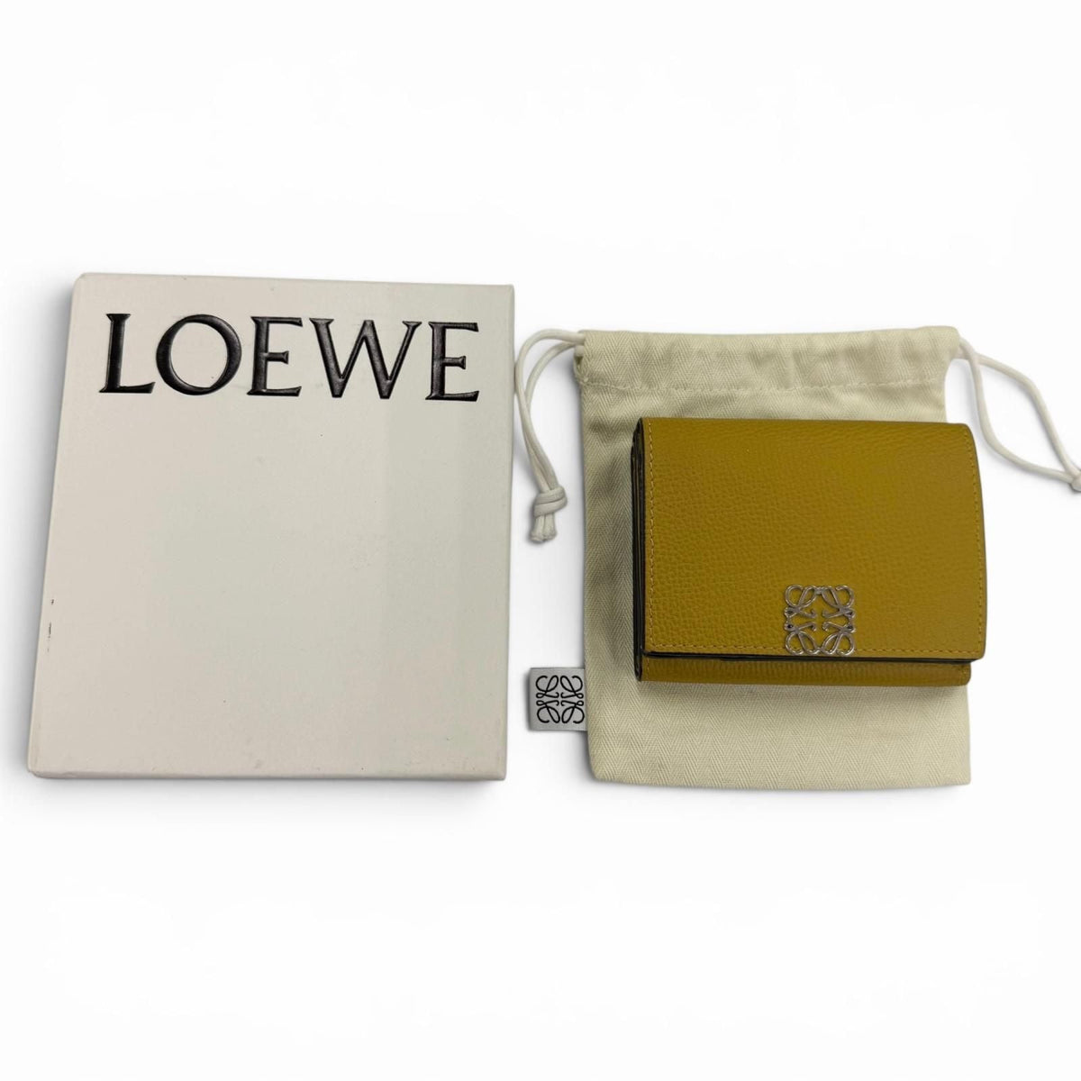 Loewe Anagram Grain Calf Trifold Wallet