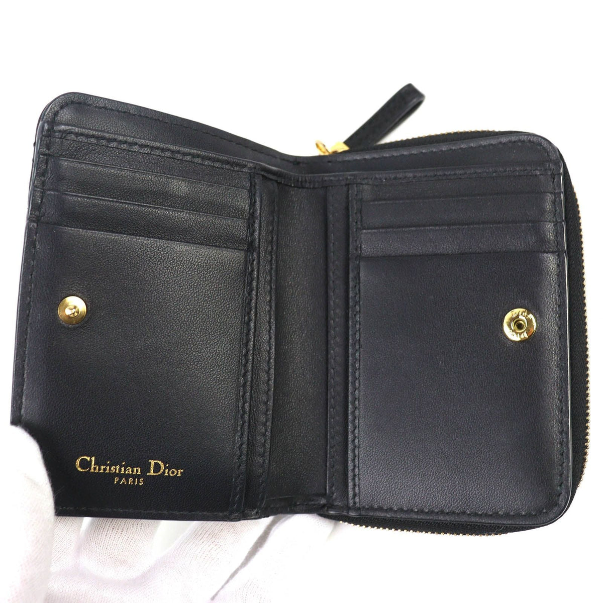 Christian Dior Dior Caro Leather Wallet