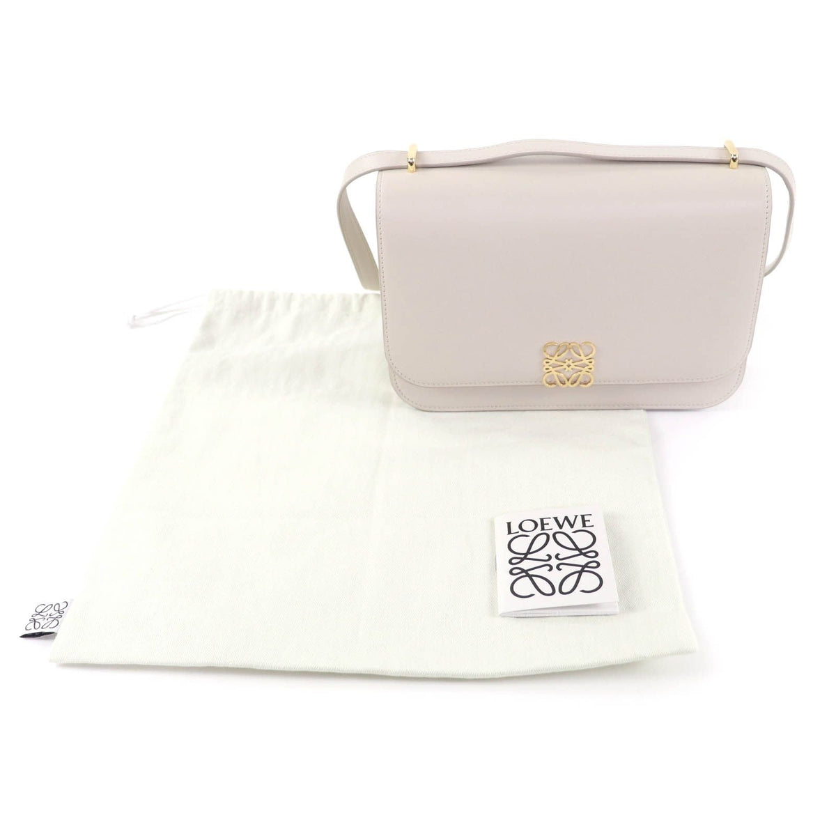 Loewe Goya Anagram Leather Shoulder Bag
