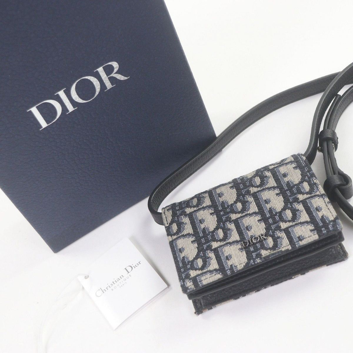 Dior Oblique Canvas Shoulder Nano Pouch