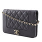 Chanel Mademoiselle Caviar Chain Wallet