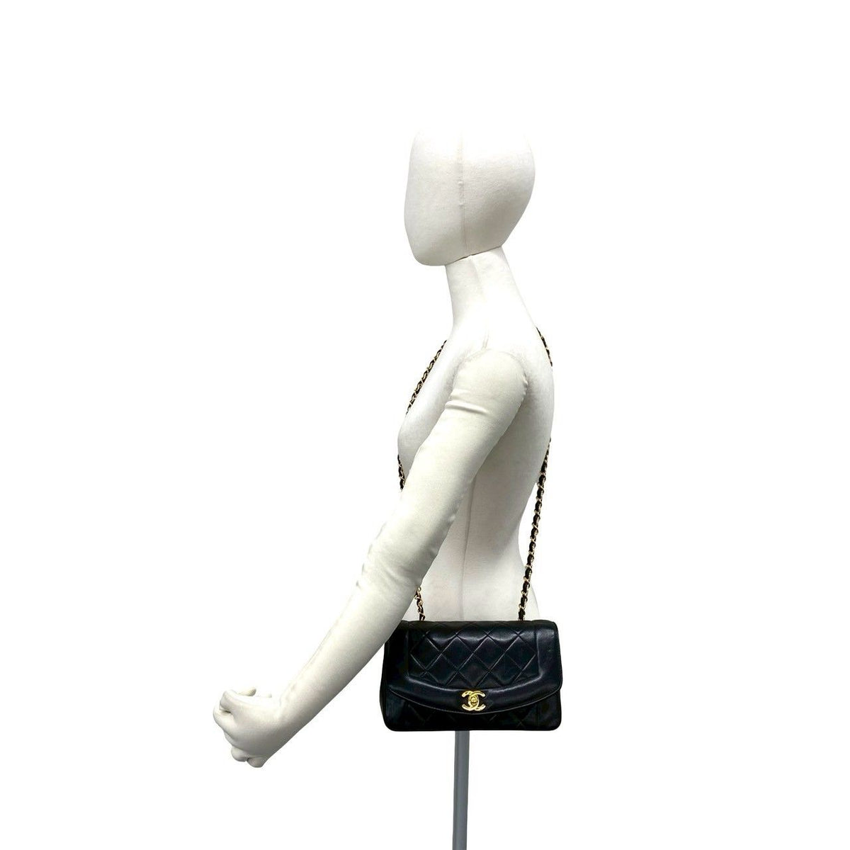 Chanel Diana Lambskin Shoulder Bag