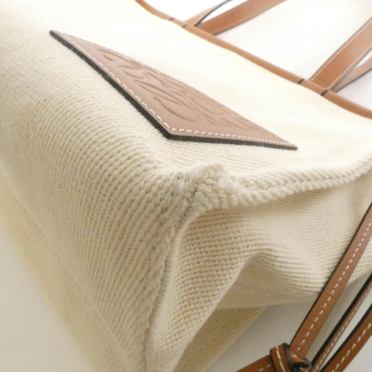 Loewe Cushion Tote Small Canvas Calf Tote Bag