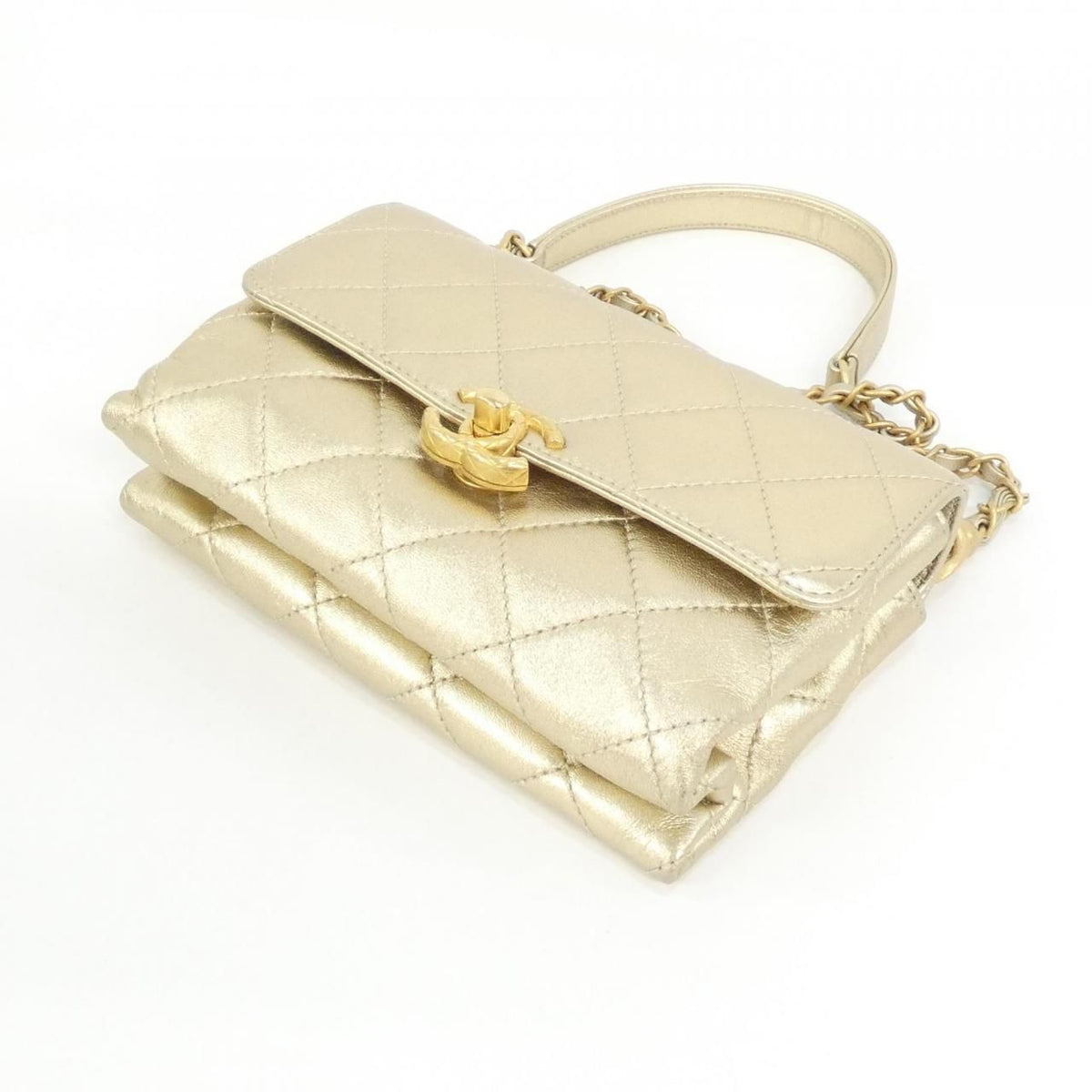 Chanel Metallic Lambskin Shoulder Bag