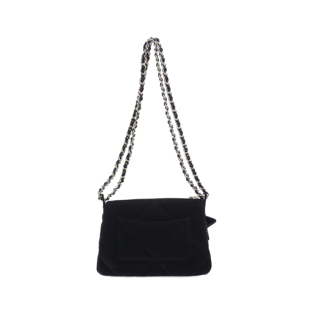 Chanel Chain Clutch Nylon Leather Clutch Bag