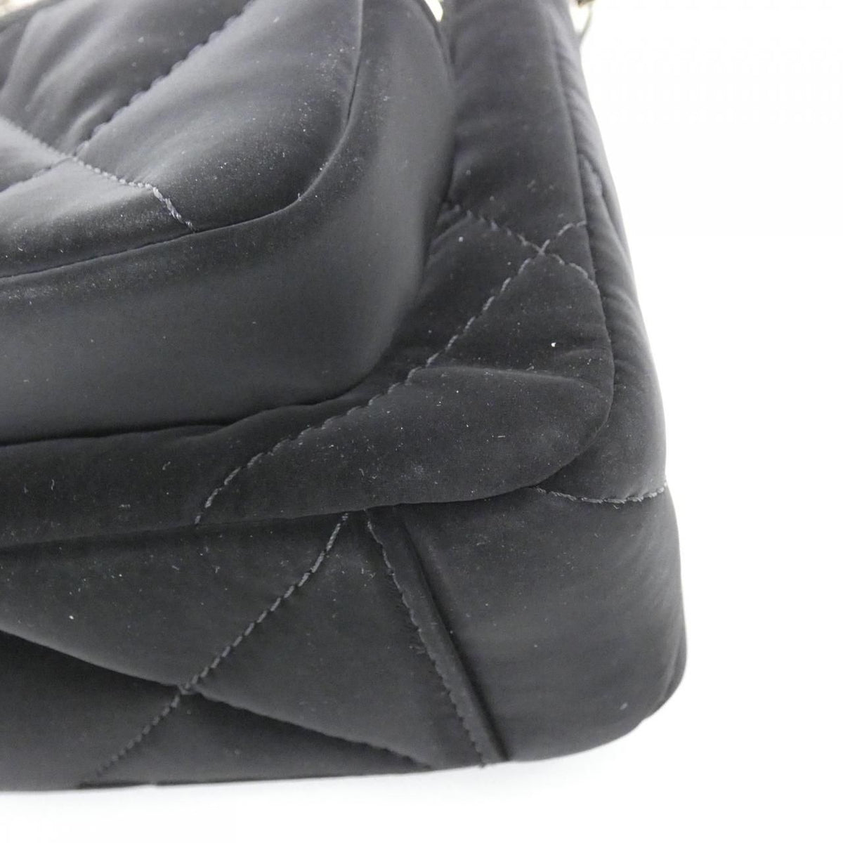 Chanel Chain Clutch Nylon Leather Clutch Bag