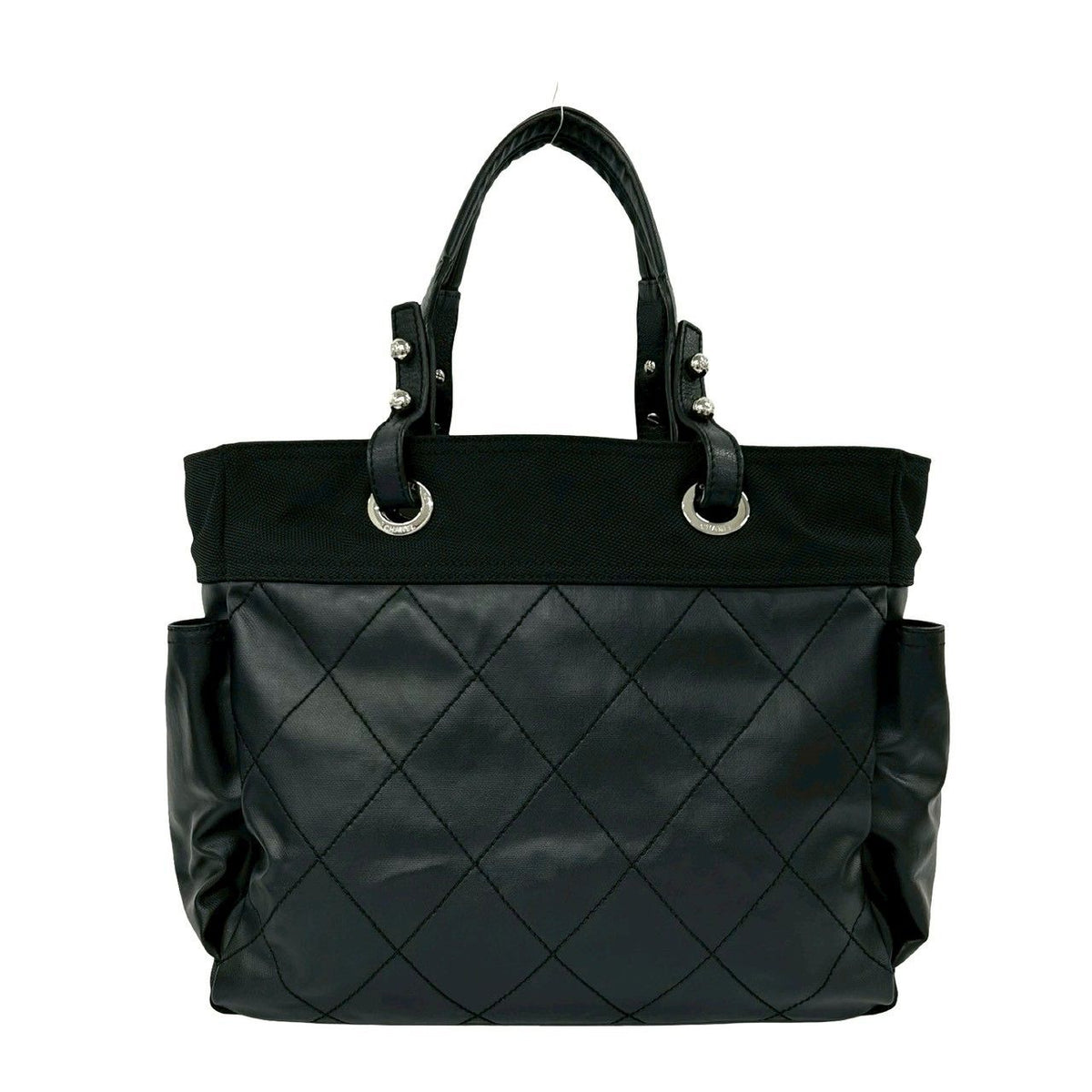 Chanel Paris-Biarritz Canvas Leather Tote Bag