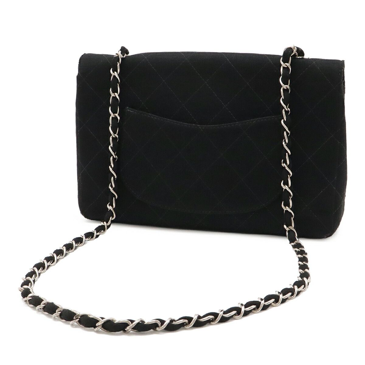 Chanel Matelasse Cotton Leather Shoulder Bag