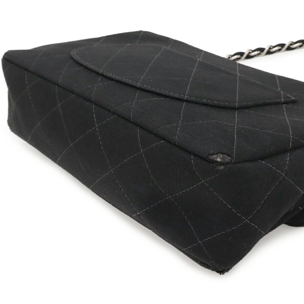 Chanel Matelasse Cotton Leather Shoulder Bag