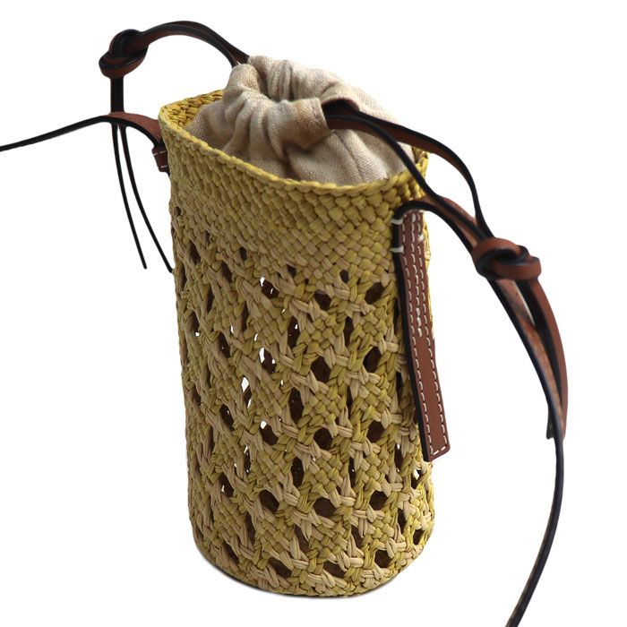 Loewe Anagram Raffia Shoulder Bag
