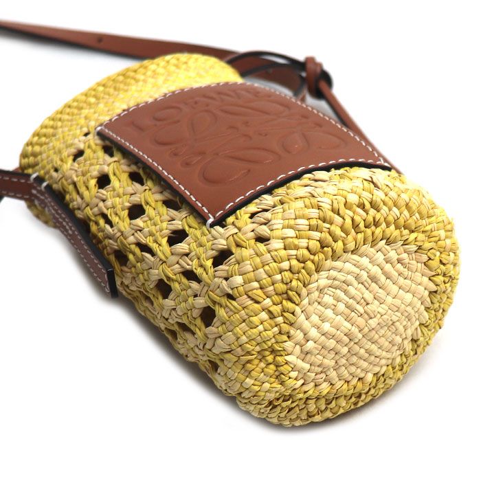 Loewe Anagram Raffia Shoulder Bag