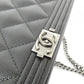Chanel Boy Chanel Caviar Skin Chain Wallet