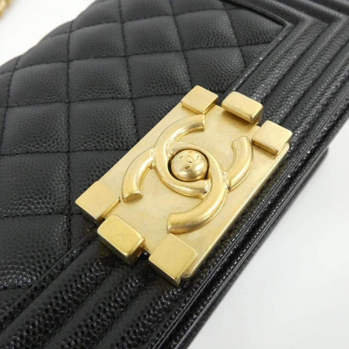 Chanel Boy Chanel Grained Calf Shoulder Bag