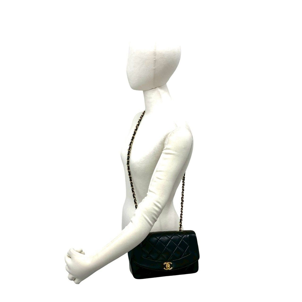 Chanel Diana Lambskin Shoulder Bag