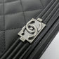 Chanel Boy Chanel Caviar Skin Chain Wallet