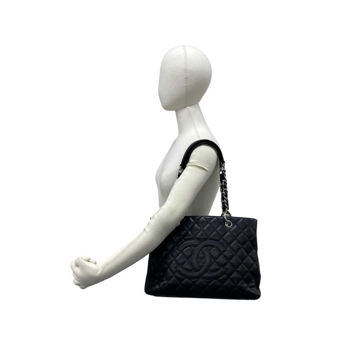 Chanel GST Caviar Leather Tote Bag