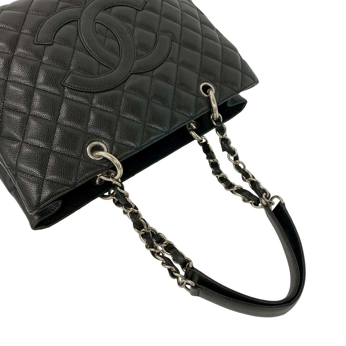 Chanel GST Caviar Leather Tote Bag