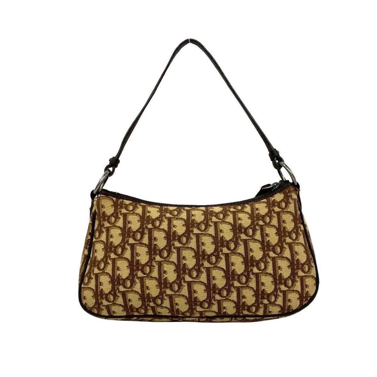 Christian Dior Canvas Leather Handbag