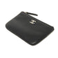 CHANEL Coco Mark Petit Camellia Goatskin Coin Case