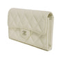 CHANEL Matelasse Grained Calfskin Trifold Wallet
