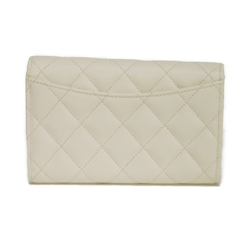 CHANEL Matelasse Grained Calfskin Trifold Wallet