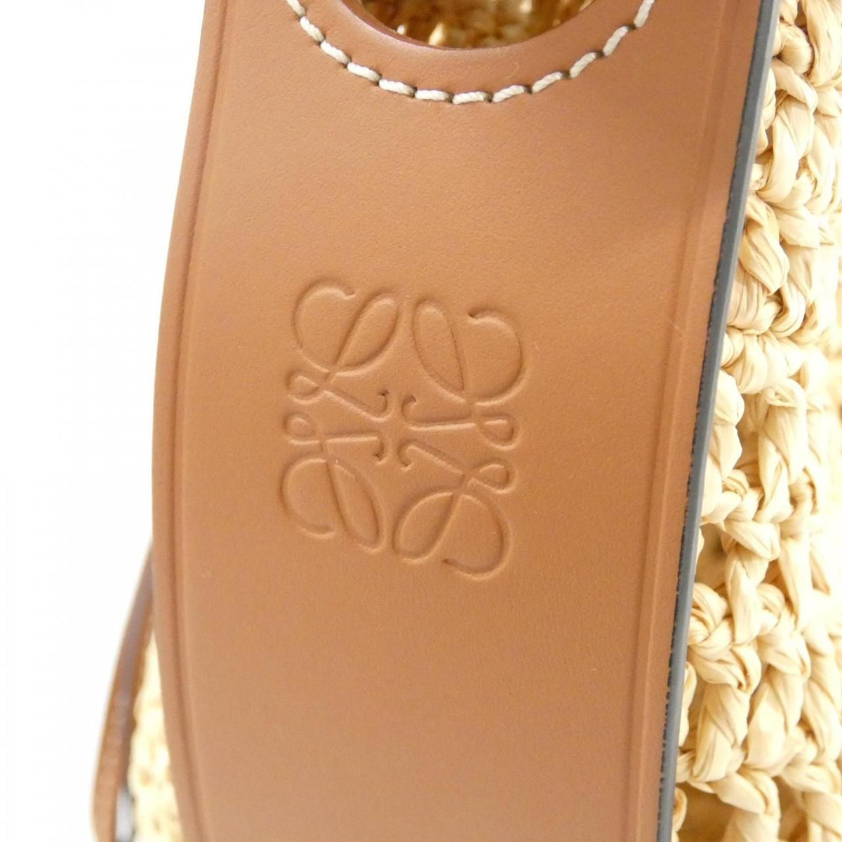 Loewe Balloon Small Raffia Shoulder Bag