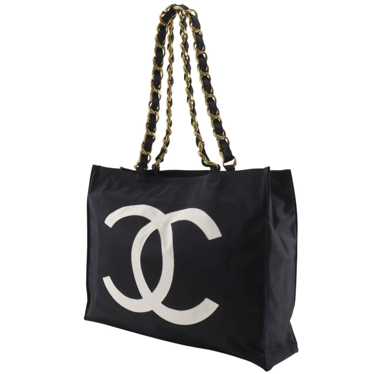 Chanel Coco Mark Nylon Tote Bag