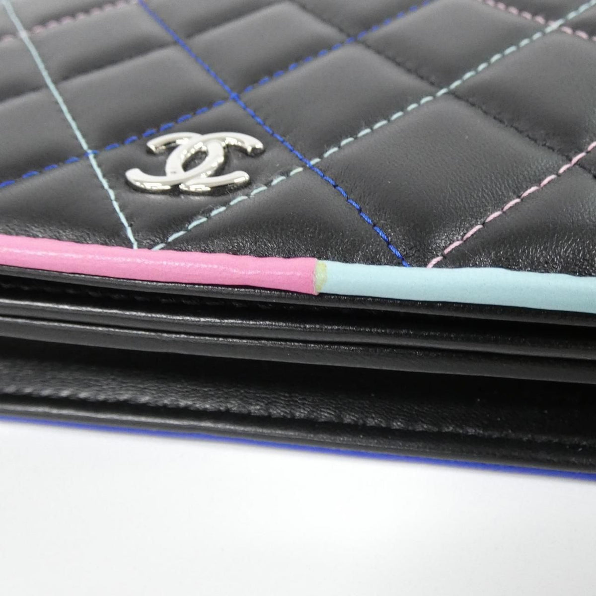 Chanel Lambskin Chain Wallet