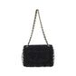 Chanel Shearling Sheepskin Tweed Shoulder Bag