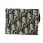 Dior Saddle Jasmine Oblique Jacquard Canvas Calfskin Card Holder